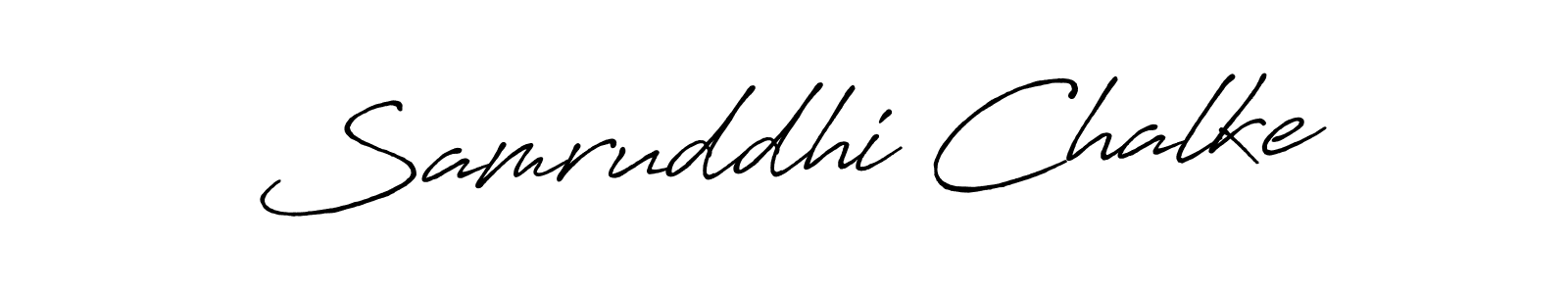 Use a signature maker to create a handwritten signature online. With this signature software, you can design (Antro_Vectra_Bolder) your own signature for name Samruddhi Chalke. Samruddhi Chalke signature style 7 images and pictures png