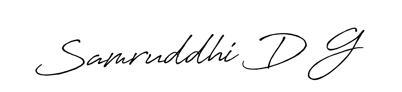 You should practise on your own different ways (Antro_Vectra_Bolder) to write your name (Samruddhi D G) in signature. don't let someone else do it for you. Samruddhi D G signature style 7 images and pictures png