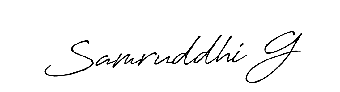It looks lik you need a new signature style for name Samruddhi G. Design unique handwritten (Antro_Vectra_Bolder) signature with our free signature maker in just a few clicks. Samruddhi G signature style 7 images and pictures png