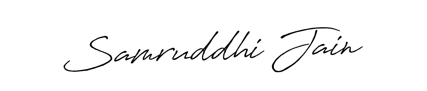 Also You can easily find your signature by using the search form. We will create Samruddhi Jain name handwritten signature images for you free of cost using Antro_Vectra_Bolder sign style. Samruddhi Jain signature style 7 images and pictures png