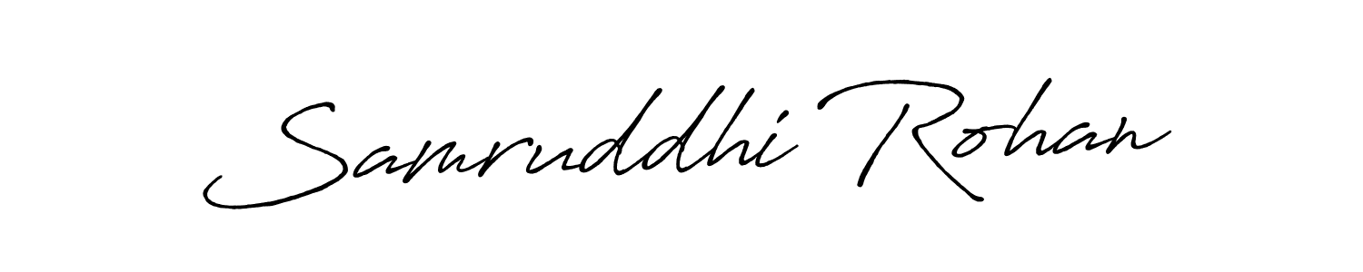 It looks lik you need a new signature style for name Samruddhi Rohan. Design unique handwritten (Antro_Vectra_Bolder) signature with our free signature maker in just a few clicks. Samruddhi Rohan signature style 7 images and pictures png