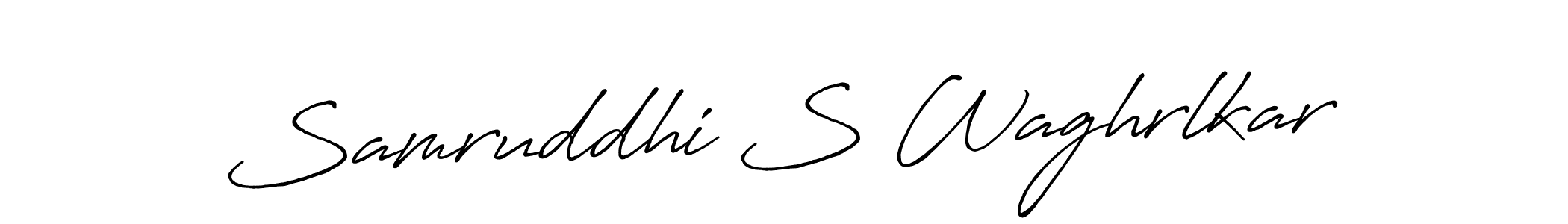 Samruddhi S Waghrlkar stylish signature style. Best Handwritten Sign (Antro_Vectra_Bolder) for my name. Handwritten Signature Collection Ideas for my name Samruddhi S Waghrlkar. Samruddhi S Waghrlkar signature style 7 images and pictures png