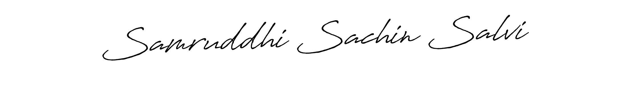 Design your own signature with our free online signature maker. With this signature software, you can create a handwritten (Antro_Vectra_Bolder) signature for name Samruddhi Sachin Salvi. Samruddhi Sachin Salvi signature style 7 images and pictures png