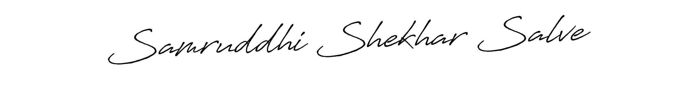 Design your own signature with our free online signature maker. With this signature software, you can create a handwritten (Antro_Vectra_Bolder) signature for name Samruddhi Shekhar Salve. Samruddhi Shekhar Salve signature style 7 images and pictures png