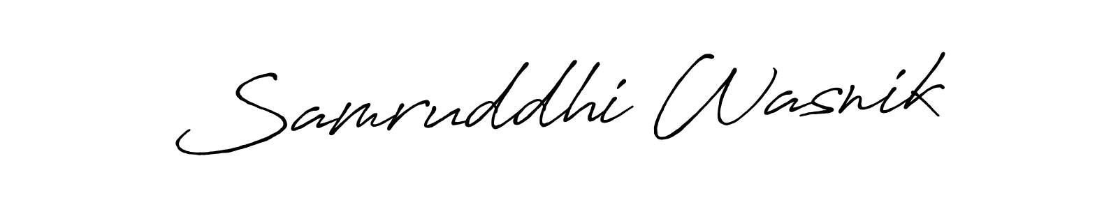 Similarly Antro_Vectra_Bolder is the best handwritten signature design. Signature creator online .You can use it as an online autograph creator for name Samruddhi Wasnik. Samruddhi Wasnik signature style 7 images and pictures png