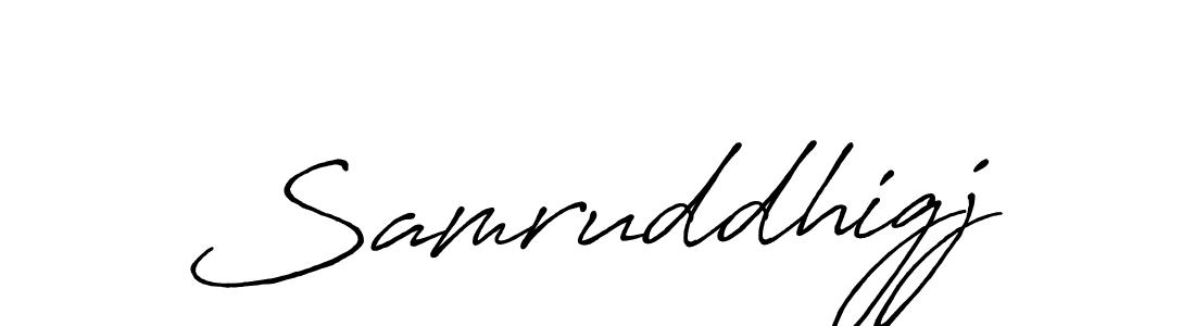 The best way (Antro_Vectra_Bolder) to make a short signature is to pick only two or three words in your name. The name Samruddhigj include a total of six letters. For converting this name. Samruddhigj signature style 7 images and pictures png