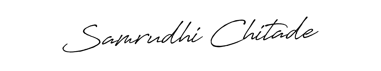 Design your own signature with our free online signature maker. With this signature software, you can create a handwritten (Antro_Vectra_Bolder) signature for name Samrudhi Chitade. Samrudhi Chitade signature style 7 images and pictures png