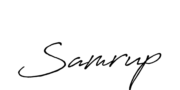 Use a signature maker to create a handwritten signature online. With this signature software, you can design (Antro_Vectra_Bolder) your own signature for name Samrup. Samrup signature style 7 images and pictures png