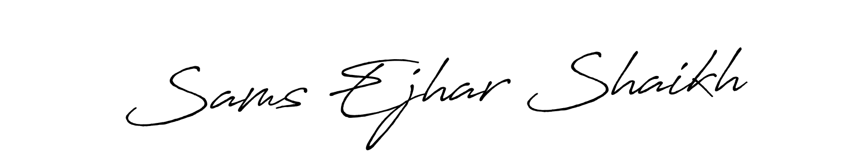 How to Draw Sams Ejhar Shaikh signature style? Antro_Vectra_Bolder is a latest design signature styles for name Sams Ejhar Shaikh. Sams Ejhar Shaikh signature style 7 images and pictures png