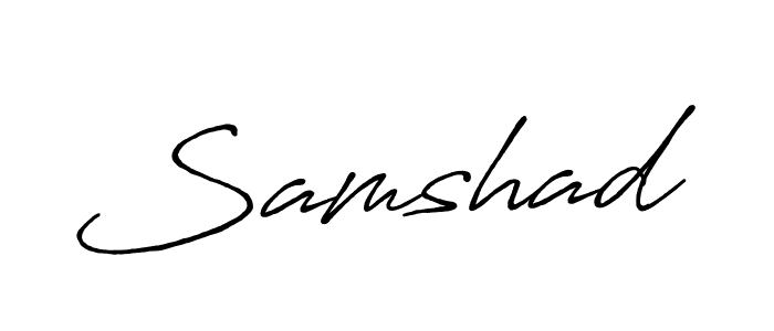 How to make Samshad signature? Antro_Vectra_Bolder is a professional autograph style. Create handwritten signature for Samshad name. Samshad signature style 7 images and pictures png