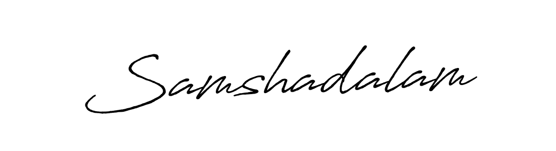 Here are the top 10 professional signature styles for the name Samshadalam. These are the best autograph styles you can use for your name. Samshadalam signature style 7 images and pictures png