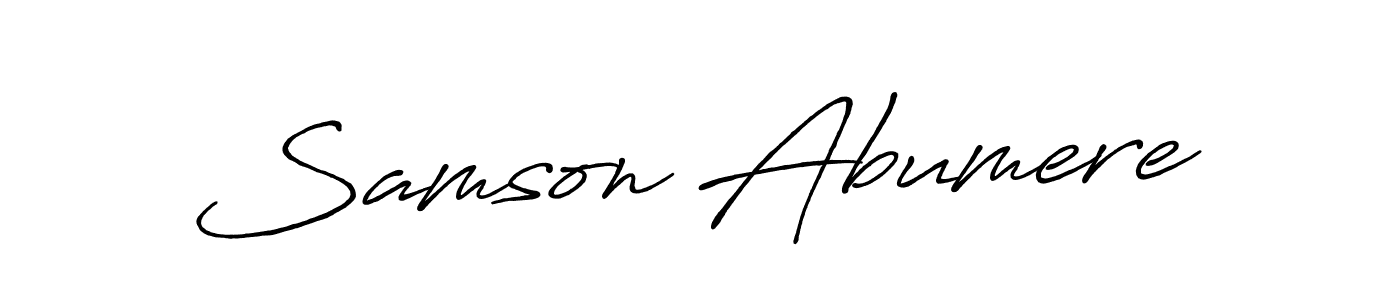Similarly Antro_Vectra_Bolder is the best handwritten signature design. Signature creator online .You can use it as an online autograph creator for name Samson Abumere. Samson Abumere signature style 7 images and pictures png