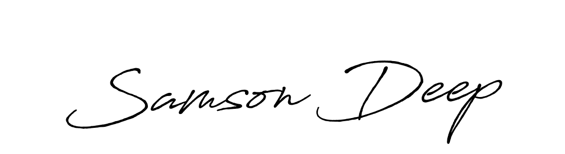 Once you've used our free online signature maker to create your best signature Antro_Vectra_Bolder style, it's time to enjoy all of the benefits that Samson Deep name signing documents. Samson Deep signature style 7 images and pictures png