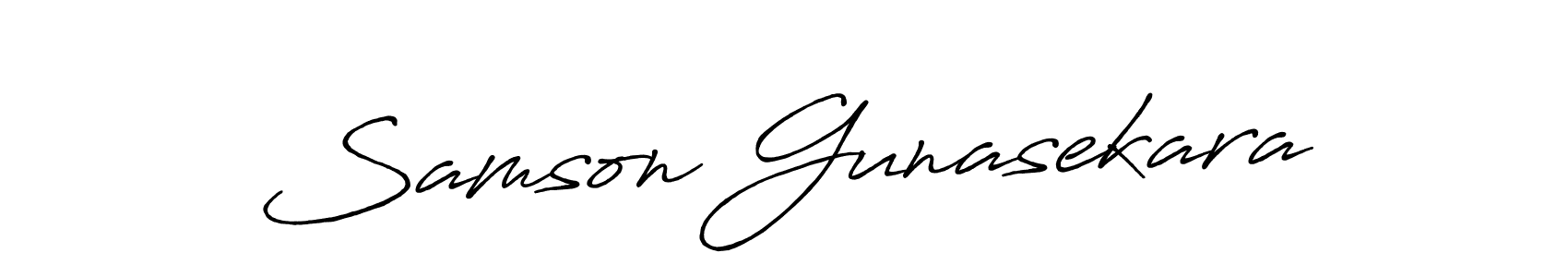How to make Samson Gunasekara signature? Antro_Vectra_Bolder is a professional autograph style. Create handwritten signature for Samson Gunasekara name. Samson Gunasekara signature style 7 images and pictures png