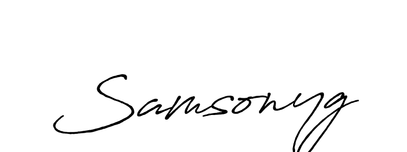 It looks lik you need a new signature style for name Samsonyg. Design unique handwritten (Antro_Vectra_Bolder) signature with our free signature maker in just a few clicks. Samsonyg signature style 7 images and pictures png