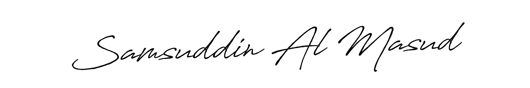 Also we have Samsuddin Al Masud name is the best signature style. Create professional handwritten signature collection using Antro_Vectra_Bolder autograph style. Samsuddin Al Masud signature style 7 images and pictures png