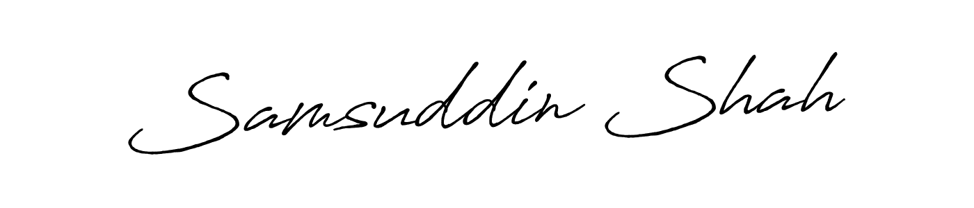 Also You can easily find your signature by using the search form. We will create Samsuddin Shah name handwritten signature images for you free of cost using Antro_Vectra_Bolder sign style. Samsuddin Shah signature style 7 images and pictures png