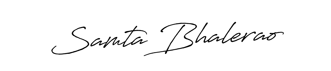 You should practise on your own different ways (Antro_Vectra_Bolder) to write your name (Samta Bhalerao) in signature. don't let someone else do it for you. Samta Bhalerao signature style 7 images and pictures png