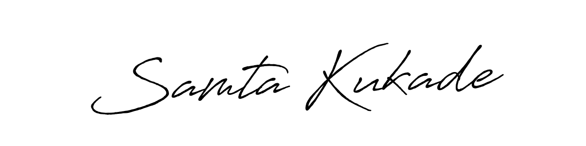 You can use this online signature creator to create a handwritten signature for the name Samta Kukade. This is the best online autograph maker. Samta Kukade signature style 7 images and pictures png