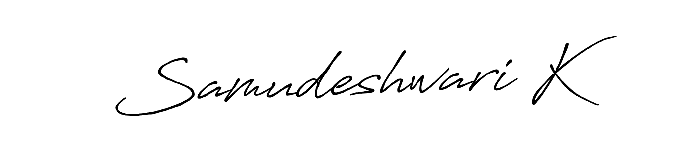 This is the best signature style for the Samudeshwari K name. Also you like these signature font (Antro_Vectra_Bolder). Mix name signature. Samudeshwari K signature style 7 images and pictures png