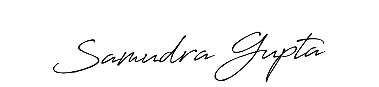 Also we have Samudra Gupta name is the best signature style. Create professional handwritten signature collection using Antro_Vectra_Bolder autograph style. Samudra Gupta signature style 7 images and pictures png