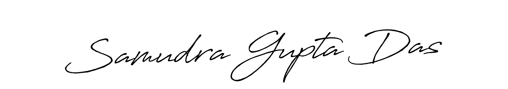 Create a beautiful signature design for name Samudra Gupta Das. With this signature (Antro_Vectra_Bolder) fonts, you can make a handwritten signature for free. Samudra Gupta Das signature style 7 images and pictures png