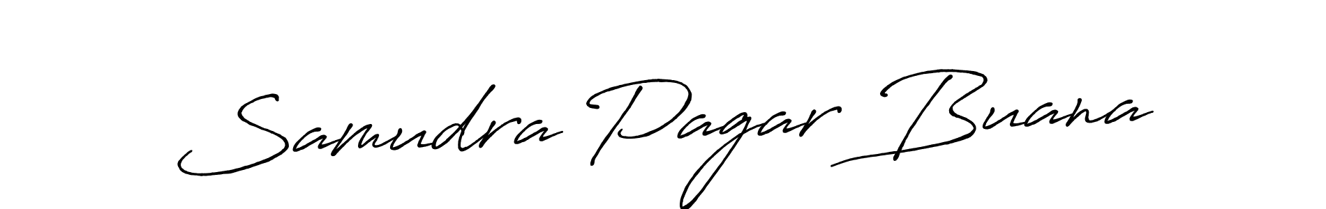 Create a beautiful signature design for name Samudra Pagar Buana. With this signature (Antro_Vectra_Bolder) fonts, you can make a handwritten signature for free. Samudra Pagar Buana signature style 7 images and pictures png