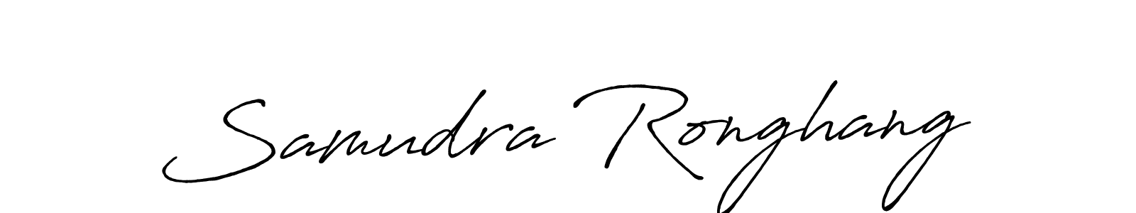 How to make Samudra Ronghang signature? Antro_Vectra_Bolder is a professional autograph style. Create handwritten signature for Samudra Ronghang name. Samudra Ronghang signature style 7 images and pictures png