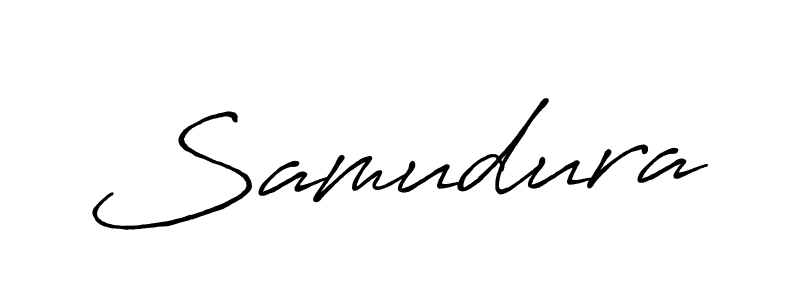 Create a beautiful signature design for name Samudura. With this signature (Antro_Vectra_Bolder) fonts, you can make a handwritten signature for free. Samudura signature style 7 images and pictures png