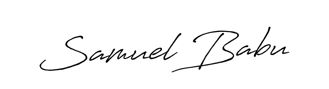 Antro_Vectra_Bolder is a professional signature style that is perfect for those who want to add a touch of class to their signature. It is also a great choice for those who want to make their signature more unique. Get Samuel Babu name to fancy signature for free. Samuel Babu signature style 7 images and pictures png