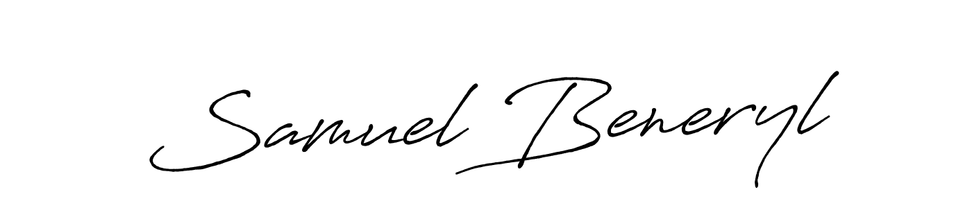Antro_Vectra_Bolder is a professional signature style that is perfect for those who want to add a touch of class to their signature. It is also a great choice for those who want to make their signature more unique. Get Samuel Beneryl name to fancy signature for free. Samuel Beneryl signature style 7 images and pictures png