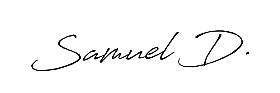 if you are searching for the best signature style for your name Samuel D.. so please give up your signature search. here we have designed multiple signature styles  using Antro_Vectra_Bolder. Samuel D. signature style 7 images and pictures png