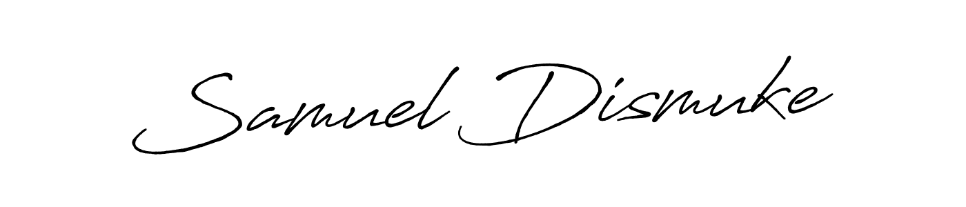 Create a beautiful signature design for name Samuel Dismuke. With this signature (Antro_Vectra_Bolder) fonts, you can make a handwritten signature for free. Samuel Dismuke signature style 7 images and pictures png