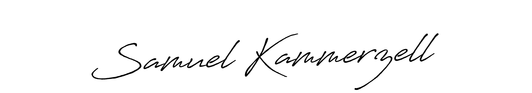 You should practise on your own different ways (Antro_Vectra_Bolder) to write your name (Samuel Kammerzell) in signature. don't let someone else do it for you. Samuel Kammerzell signature style 7 images and pictures png