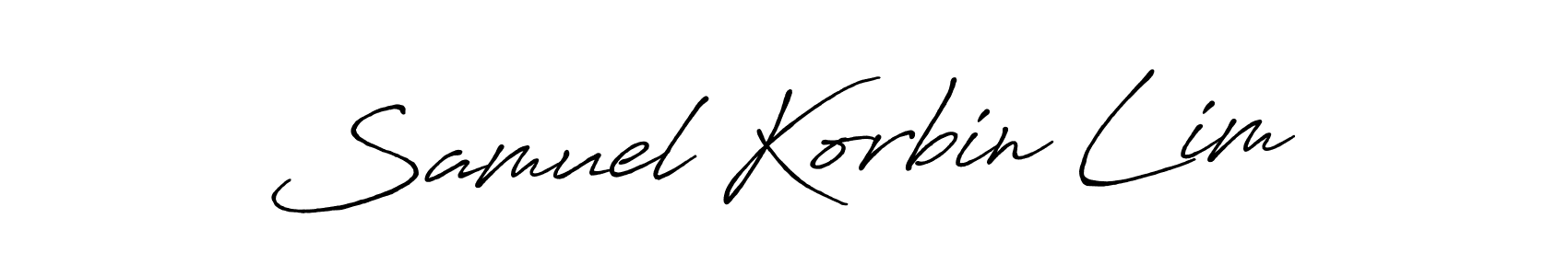 It looks lik you need a new signature style for name Samuel Korbin Lim. Design unique handwritten (Antro_Vectra_Bolder) signature with our free signature maker in just a few clicks. Samuel Korbin Lim signature style 7 images and pictures png