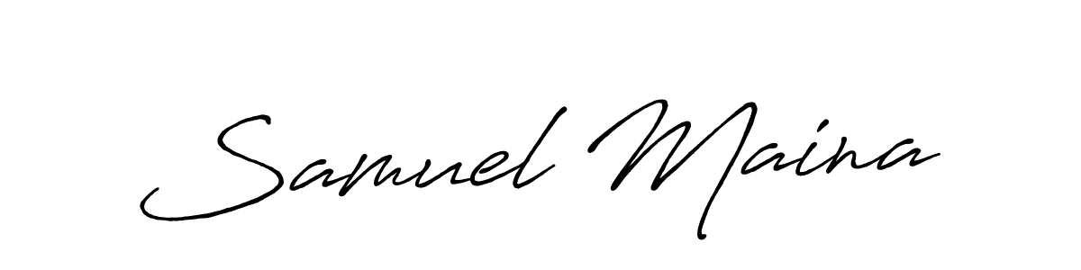 You can use this online signature creator to create a handwritten signature for the name Samuel Maina. This is the best online autograph maker. Samuel Maina signature style 7 images and pictures png