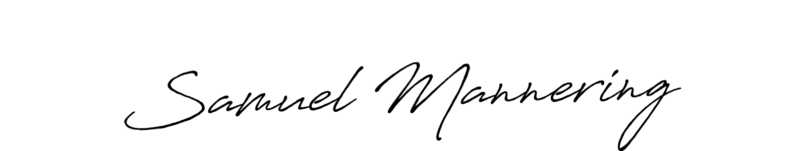 How to make Samuel Mannering name signature. Use Antro_Vectra_Bolder style for creating short signs online. This is the latest handwritten sign. Samuel Mannering signature style 7 images and pictures png