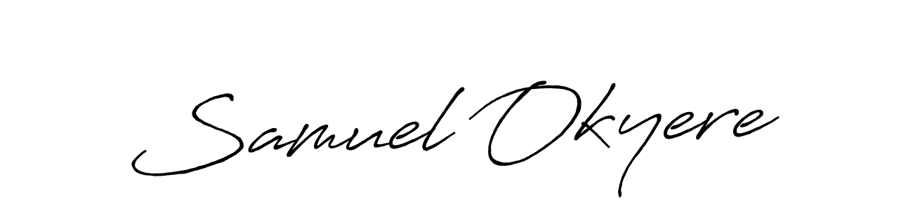 Make a beautiful signature design for name Samuel Okyere. With this signature (Antro_Vectra_Bolder) style, you can create a handwritten signature for free. Samuel Okyere signature style 7 images and pictures png