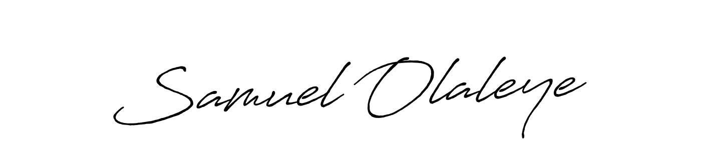 Make a beautiful signature design for name Samuel Olaleye. With this signature (Antro_Vectra_Bolder) style, you can create a handwritten signature for free. Samuel Olaleye signature style 7 images and pictures png