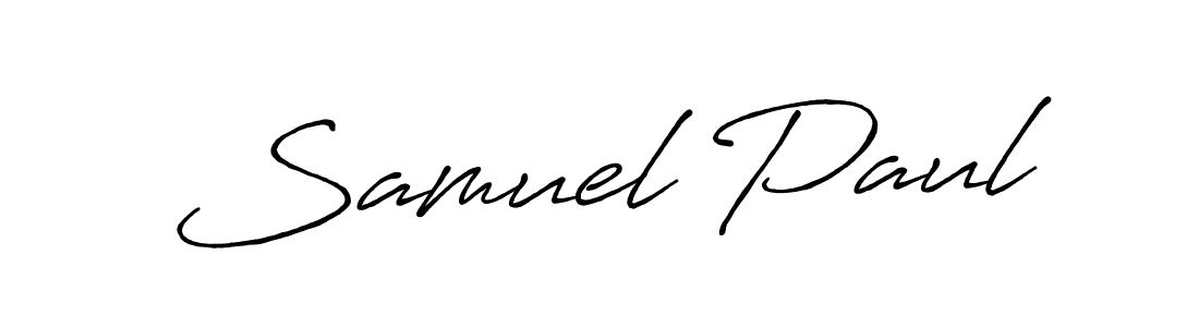 Antro_Vectra_Bolder is a professional signature style that is perfect for those who want to add a touch of class to their signature. It is also a great choice for those who want to make their signature more unique. Get Samuel Paul name to fancy signature for free. Samuel Paul signature style 7 images and pictures png