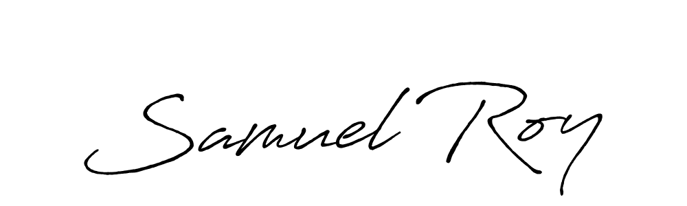 Use a signature maker to create a handwritten signature online. With this signature software, you can design (Antro_Vectra_Bolder) your own signature for name Samuel Roy. Samuel Roy signature style 7 images and pictures png