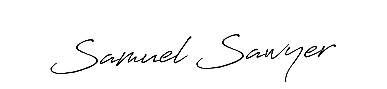 You should practise on your own different ways (Antro_Vectra_Bolder) to write your name (Samuel Sawyer) in signature. don't let someone else do it for you. Samuel Sawyer signature style 7 images and pictures png