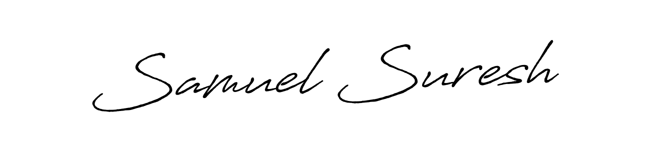Samuel Suresh stylish signature style. Best Handwritten Sign (Antro_Vectra_Bolder) for my name. Handwritten Signature Collection Ideas for my name Samuel Suresh. Samuel Suresh signature style 7 images and pictures png