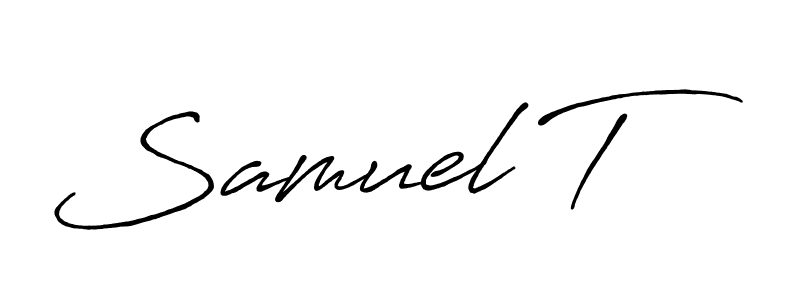 Also we have Samuel T name is the best signature style. Create professional handwritten signature collection using Antro_Vectra_Bolder autograph style. Samuel T signature style 7 images and pictures png