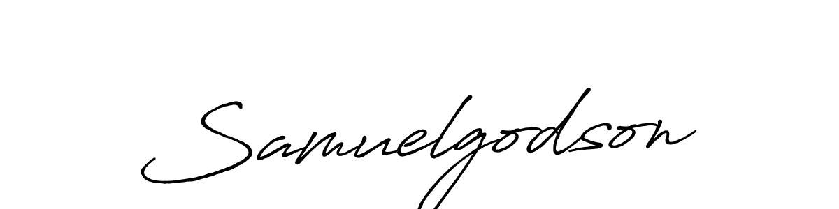 Design your own signature with our free online signature maker. With this signature software, you can create a handwritten (Antro_Vectra_Bolder) signature for name Samuelgodson. Samuelgodson signature style 7 images and pictures png