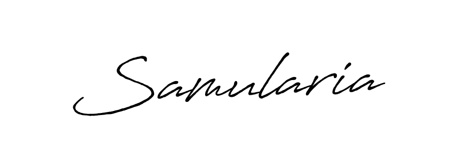 Also we have Samularia name is the best signature style. Create professional handwritten signature collection using Antro_Vectra_Bolder autograph style. Samularia signature style 7 images and pictures png