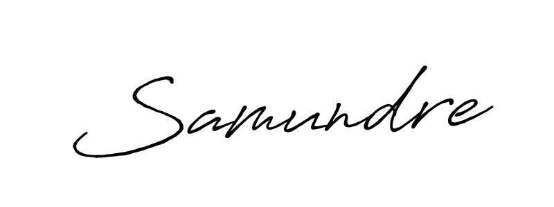 Samundre stylish signature style. Best Handwritten Sign (Antro_Vectra_Bolder) for my name. Handwritten Signature Collection Ideas for my name Samundre. Samundre signature style 7 images and pictures png
