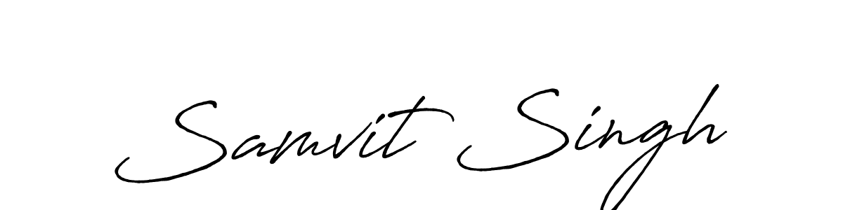 Design your own signature with our free online signature maker. With this signature software, you can create a handwritten (Antro_Vectra_Bolder) signature for name Samvit Singh. Samvit Singh signature style 7 images and pictures png