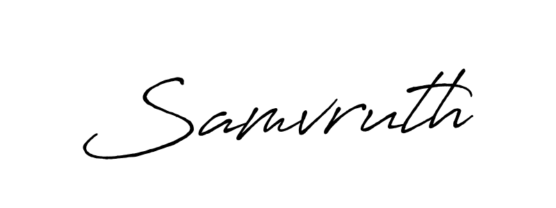 Antro_Vectra_Bolder is a professional signature style that is perfect for those who want to add a touch of class to their signature. It is also a great choice for those who want to make their signature more unique. Get Samvruth name to fancy signature for free. Samvruth signature style 7 images and pictures png