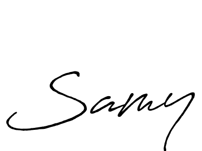 It looks lik you need a new signature style for name Samy. Design unique handwritten (Antro_Vectra_Bolder) signature with our free signature maker in just a few clicks. Samy signature style 7 images and pictures png